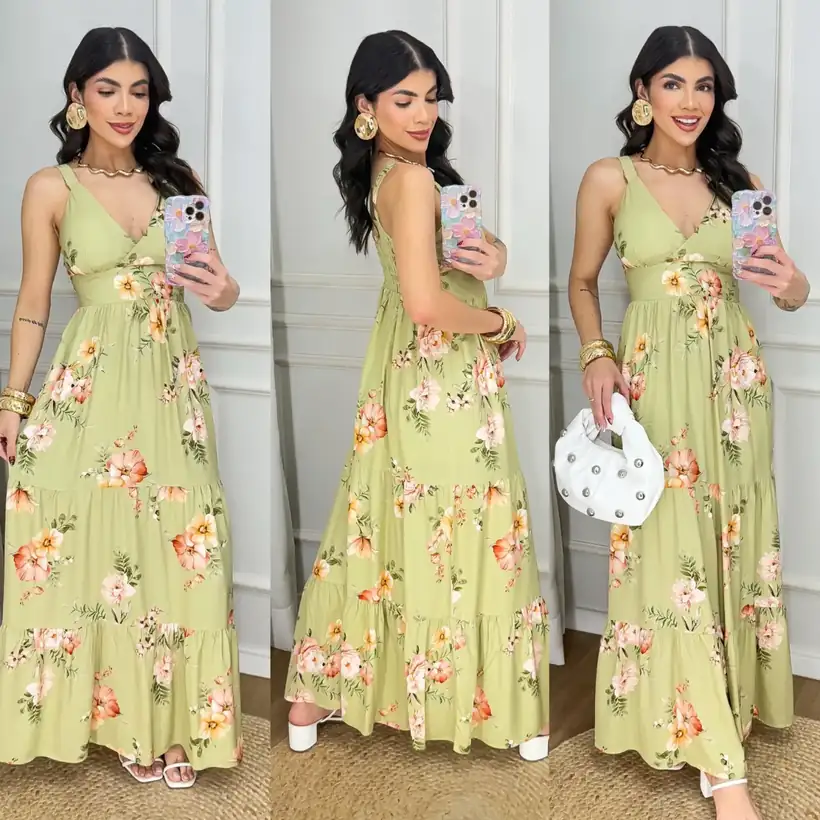 Vestido Maxi Floral V