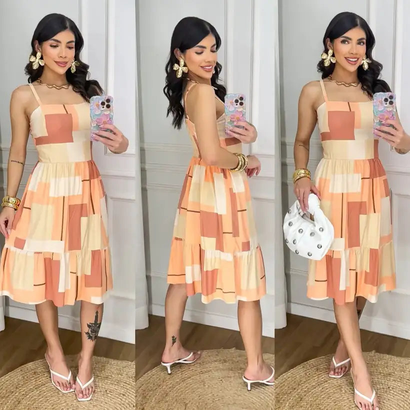 Vestido Midi Bloco